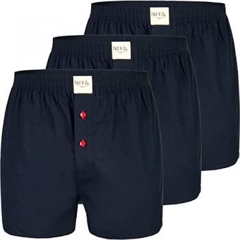 Phil & Co. Boxershorts Heren Geweven Katoen 3-Pack