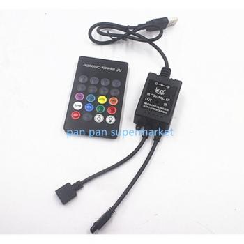 Kit Controlador RGB 3528/5050 con IR y Sensor de Audio