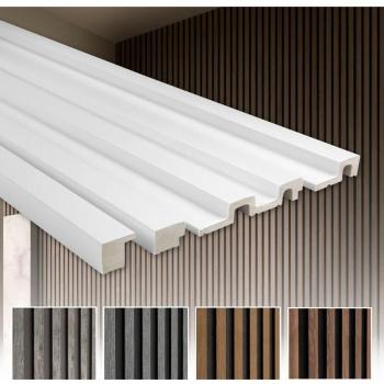 Lamella Acoustic Wall 2m HDPS 12x 2,7m² Legno Scuro
