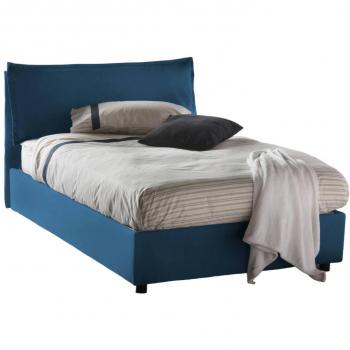 Cama Attinia de Tela Azul 120x190 cm, DMORA