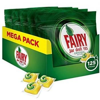 Lavavajillas Fairy Limón 125 Lavaggi