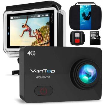 VANTOP Moment 3 4K Sportkamera – 32 GB TF-Karte inklusive Zubehör