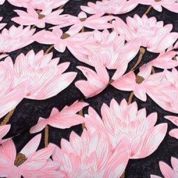 Printed Cotton Stretch Satin Fabric for DIY Quilting & Sewing