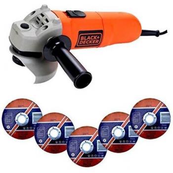 Amoladora de 115mm y 750W Black+Decker KG115K-QS