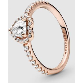 Anillo Dorado Corazón Elevado