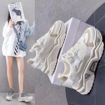 2022 Summer Harajuku Women's Casual Sports Shoes with Thick Sole