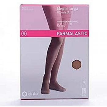 Farmalastic media larga blonda (A-F) compresión normal T-mediana camel 1ud