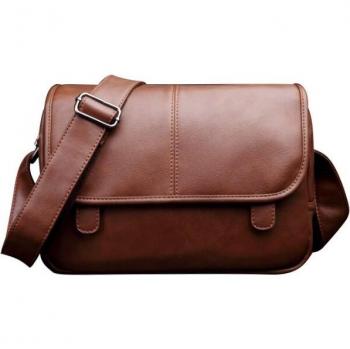 Waterproof Leather Commuter Bag for Men