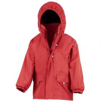 Youthful Rugged Red Long‑Coat with Lining – 15/16