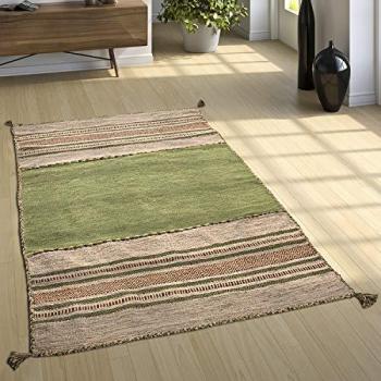 Alfombra Salón Algodón Diseño Tejido a Mano