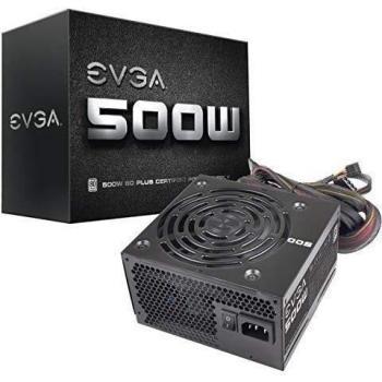 EVGA 100-W1-0500-K2 Fuente de Alimentación 500W 24-Pin ATX Negra