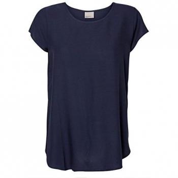 Vero Moda Boca SS Blouse Noos, Femme, Bleu, 38