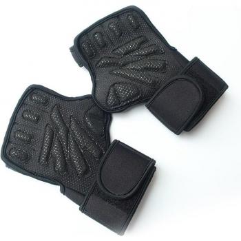 Half Finger Fitness Gloves with Wrist Wraps for Powerlifting