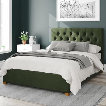 Olivier Plush Velvet Storage Ottoman Bed