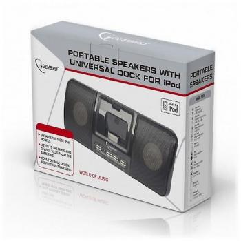 Haut-parleur avec station d'accueil Gembird pour iPod/iPhone 3/4/5/6