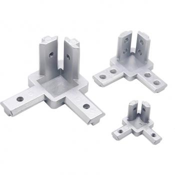 L-Typ 3D-Eckstecker Verdeckte 3-Wege-Halterung EU Standard 20/30 Serie Aluminium Profil Zubehör