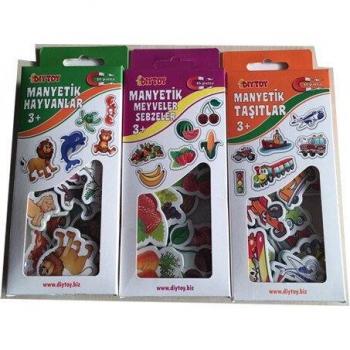 Magnetische Speelset: Dieren, Voertuigen, Fruit en Groenten