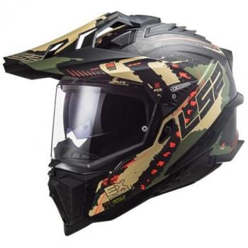 LS2 Casco MX701 C Explorer Mate Militar-Verde