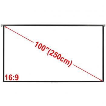 Schermo Bianco Opaco 200x153cm 4:3 VidaXL