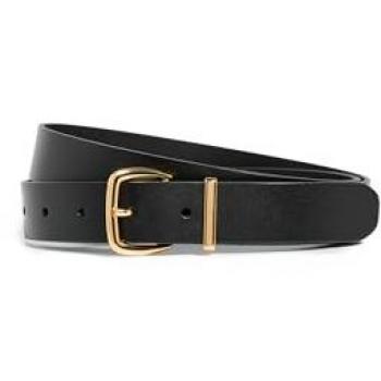 Madewell Women's Belt – Black/Gold Detail, Size S