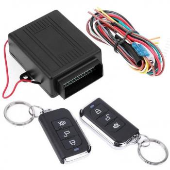 Alarme auto 12V – Kit central, serrure porte sans clé, télécommande