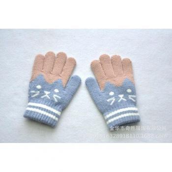 Gants pour enfants 6-10 ans, mitaines en laine, dessins animés