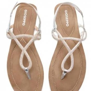 Gioseppo Silver Kingfield Sandals (UK 5.5) Women