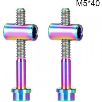 2PCS M5 Titanium Alloy Seat Post Bolts