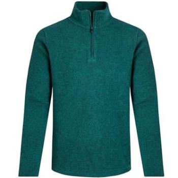 Men's 5XL Newport Teal Ribbed Fleece ¼ Zip (Weird Fish)