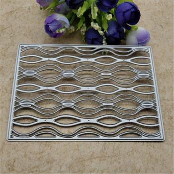Wavy Rectangle Frame Decorative Cutting Dies