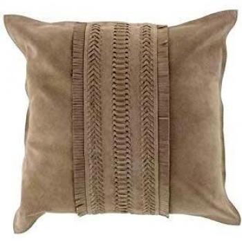 Coussin Carré en Cuir