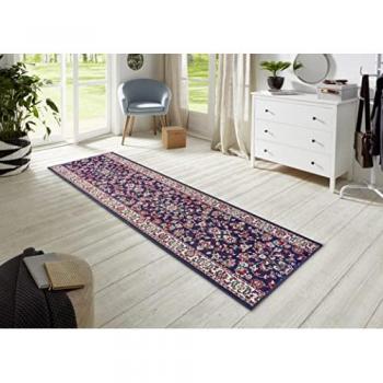 Navy Flatweave Hallway Runner 80 x 500cm