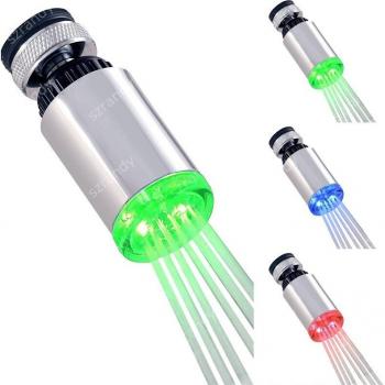 Temperature-Sensitive LED Faucet Aerators with 3 Colors