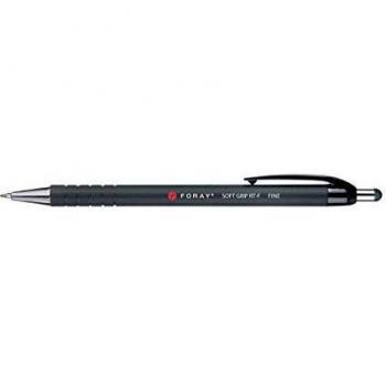 Foray Soft Grip Ballpoint Pen RT-F Black Pack of 12