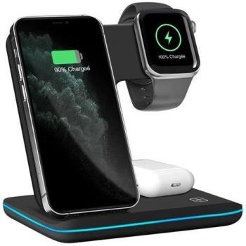 Dock de chargement 3 en 1 pour iPhone, Apple Watch et AirPods
