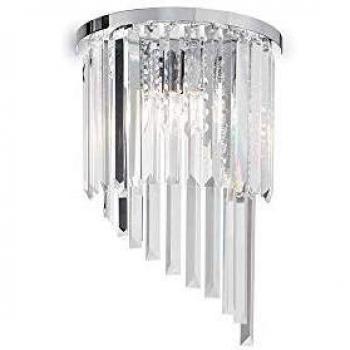 Carlton 3-Light Wall Light with Crystal Accents