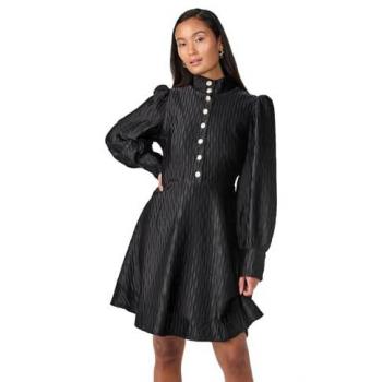 Camicia Vestito Ripple Nera