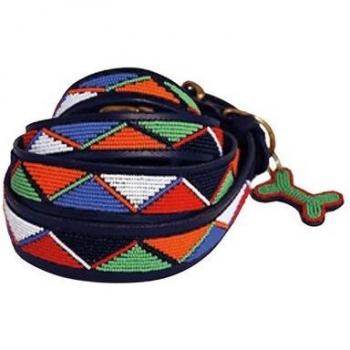 Handgewebtes Maasai Hundehalsband (groß, 40-60cm)