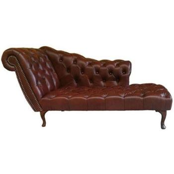 Casa Padrino Dunkelbraune Chaiselongue Links