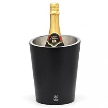 Cooler à Champagne Leopold Vienne en inox mat noir