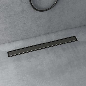 Caniveau italien extra fin doporro gris acier inoxydable 80 cm