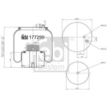 Luftfederung Federbalg FEBI BILSTEIN 177299