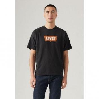 Camisa de Hombre Levi's Batwing Negra, Algodón, Talla XS, Manga Corta
