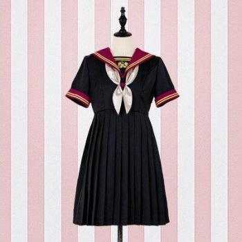 Gotisches Lolita Kleid für Mädchen im Schulstil
