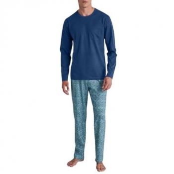 CALIDA Herren Schlafanzug »Relax Imprint 1«, 2-teilig, Langarm & Hose