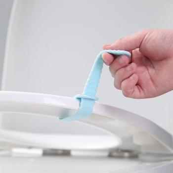 Adjustable Toilet Seat Cover, Pink and Blue Soft Silicone Toilet Cover, Bathroom Supplies, 2 PCS
