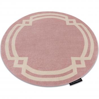 Hampton Pink Round Luxury Rug – 140 cm