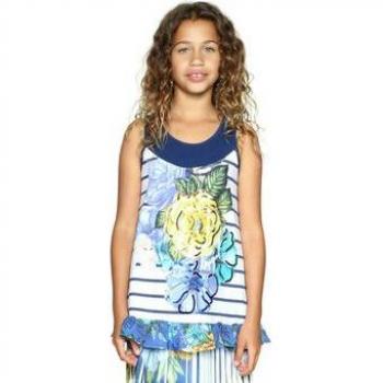 Chemise pour enfants Desigual Illinois en blanc – 18SGTK12