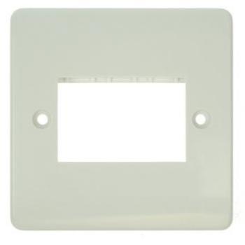 Scolmore Click MiniGrid 3 Gang Switch Plate White
