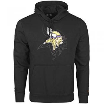 New Era Herrenpullover mit Kapuze – NFL Minnesota Vikings 2.0 – Schwarz – Größe S